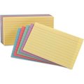 Esselte Pendaflex Corp. Oxford® Rule Index Cards 35810, 5" x 8", Assorted, 100/Pack 35810